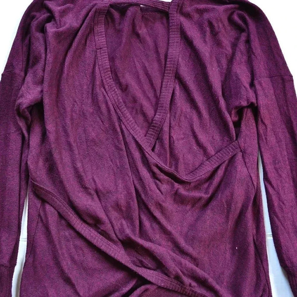 Promesa  Purple Cross Back Long Sleeved Shirt - Picture 5 of 7
